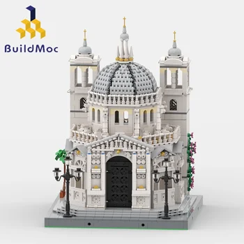BuildMoc המפורסם Santa Maria Della Salute Palace בניין להגדיר Veniced טירה בית לבנים צעצועים לילדים יום הולדת חג המולד מתנות - התמונה 1  
