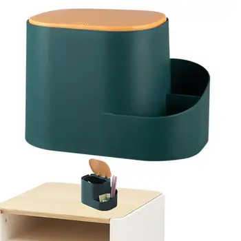זבל אחסון פרקטי ירוק קטן שולחן עבודה מיני יצירתי מכוסה מטבח, סלון, חדר אשפה חדש של שולחן עבודה - התמונה 1  