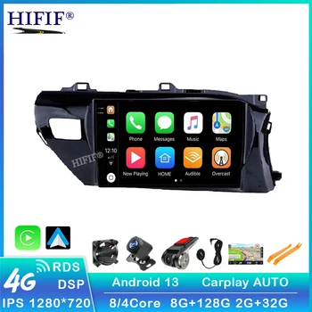המכונית אנדרואיד עבור טויוטה Hilux לאסוף AN120 2015 - 2020 LHD RHD 5G WIFI GPS ניווט סטריאו אוטומטי רדיו מולטימדיה לא 2din DVD - התמונה 1  