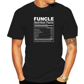 Mens Funcle תזונתי עובדות החולצה מצחיק Funcle חולצה Camisa עליון חולצות לגברים כותנה, חולצות חולצות היפ הופ הרווחת - התמונה 1  