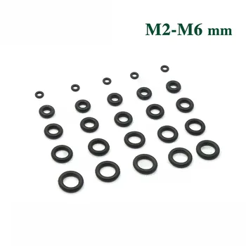 M2 M3 M4 M5 M6 NBR גומי O-הטבעת חותמות טמפרטורה גבוהה חותם גומי סיליקון טבעת איטום שחור - התמונה 1  