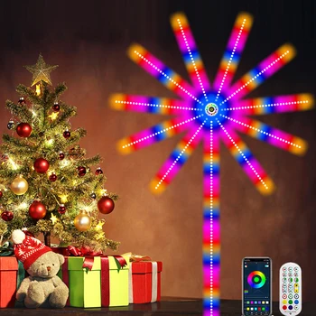 2023 חג המולד אור חכמה פיות דינור Bluetooth רצועת אור לויה הביתה קיר חדר השינה מחשב עיצוב חדר חג מסיבת המנורה - התמונה 1  
