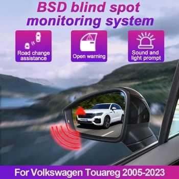 המכונית כתם עיוור זיהוי מערכת BSD BSA BSM הרכב חיישני נסיעה אחורית מראה ניטור עבור פולקסווגן טוארג 2005-2023 - התמונה 1  