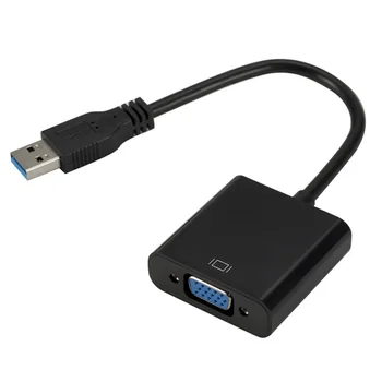 USB3.0 VGA כבל מתאם USB ל VGA חיצוני כרטיס גרפי תומך XP/WIN7/8 HD המרה - התמונה 1  