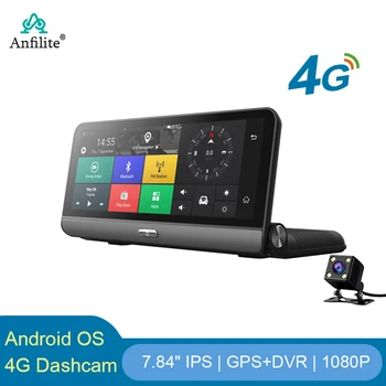 Anfilite 8 אינץ 4G המכונית ניווט GPS אנדרואיד 5.1 Bluetooth AV-IN WIFI 16GB 1080P לרכב מקליט וידאו חינם דרום קוריאה מפות - התמונה 1  