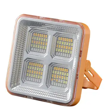 15w חיצוני Led אור שמש נייד 3-רמה עמעום 9600mah סוללת ליתיום נטענת LED אורות מבול תאורת קמפינג - התמונה 1  