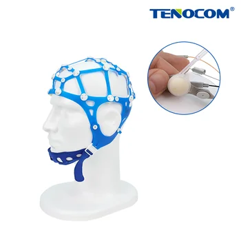 10 ערוצי תמיסת מלח כובע EEG-על כוס אלקטרודה(תמיסת מלח גרסה) - התמונה 1  