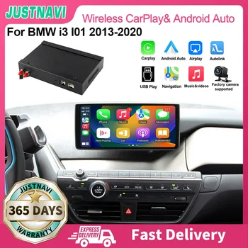 JUSTNAVI אלחוטית CarPlay עבור ב. מ. וו i3 I01 NBT EVO מערכת 2013-2020 אנדרואיד אוטומטי ראי קישור AirPlay המכונית Carpay תפקוד IOS - התמונה 1  