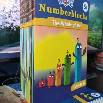 30 ספרים/ערכת לימוד אנגלית ספר Numberblocks אבני הבניין Alphablocks דיגיטלית ילדים ילדים של החינוך המוקדם ספרים - התמונה 1  