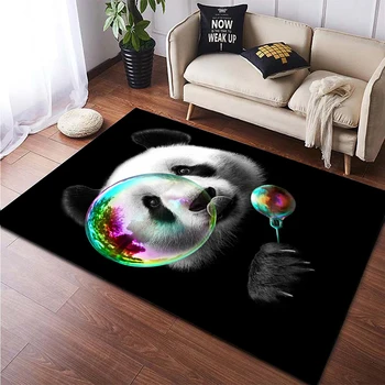 חיה פנדה תבנית מותאמת אישית ללא להחליק השטיח בסלון מזרן יוגה עיצוב הבית שטיחון ילדים זוחל השטיח שטיח מחצלת פיקניק - התמונה 1  