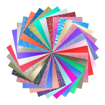 זוהר/מוצק/נצנצים דפוס ויניל 32 צבעים שונים גיליון הביתה גביע כרטיסי מתנה קרמיקה מסיבה עיצוב Cricut - התמונה 1  