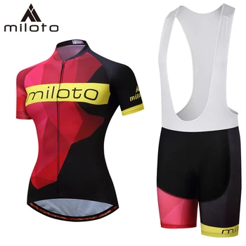 Miloto רכיבה על אופניים Mtb בגדים קבוצות של נשים Skinsuit כביש אופני הרים ביגוד טריאתלון חליפת מדים רכיבה ללבוש גופיות אופניים - התמונה 1  