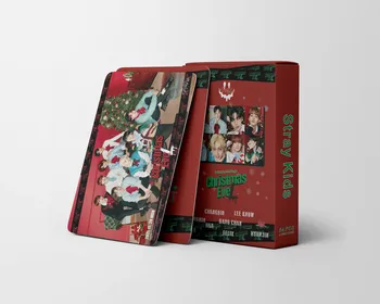 54pcs/סט Kpop תועה ילדים Lomo כרטיסי חג המולד אבל האלבום בנים Photocards Straykids צילום כרטיס גלויה עבור אוהדים אוסף - התמונה 1  