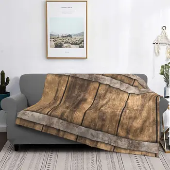כפרי חבית עץ Barnhouse 1 שמיכה כיסוי מיטה על המיטה בסלון כיסויי מיטה עם תמונה שמיכת תינוק - התמונה 1  