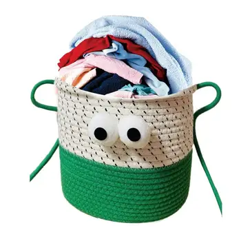 סל כביסה עם ידיות נייד מתקפל הביתה כביסה אחסון תיק גדול קיבולת הכביסה לילדים צעצועים בגדים מלוכלכים בסל - התמונה 1  