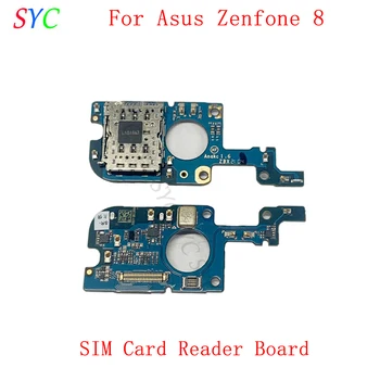 כרטיס Sim Reader מחזיק מגש חריץ עבור Asus Zenfone 8 ZS590KS כרטיס Sim Reader לוח להגמיש כבלים תיקון חלקים - התמונה 1  