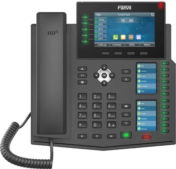 שחור טלפון Voip X6U Ethernet אנדרואיד 4.2 ה-Sim כפול כרטיס Enterprise IP טלפון VoIP טלפון תמיכה 3-דרך הישיבות. - התמונה 1  