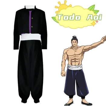 Todo Aoi סט מלא גבי מכנסי אנימה Jujutsu Kaisen בסגנון יפני אחיד יוניסקס למבוגרים Kdis ליל כל הקדושים המפלגה Cosplay תלבושות - התמונה 1  