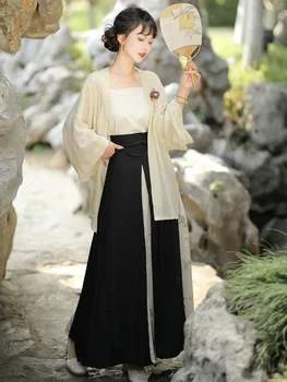 מודרני Hanfu סינית מסורתית השמלה המקורית Hanfus אלגנטי לנשים קצר חולצה שיפור ארוך שמלה עתיקה Cosplay בגדים - התמונה 1  