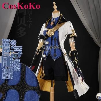CosKoKo אלבדו אינה Cosplay המשחק Genshin השפעה תלבושות מלא סט נאה אופנה מדים יוניסקס מסיבת ליל כל הקדושים משחק תפקידים בגדים - התמונה 1  