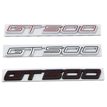 3D מתכת מכונית אותיות השם GT 500 פנדר סמל התג מדבקות מדבקה פורד מוסטנג שלבי GT500 לוגו אביזרים - התמונה 1  