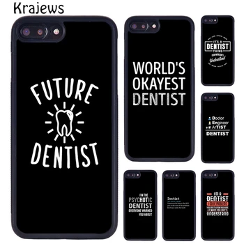 Krajews מצחיק שיניים רופא שיניים ציטוטים טלפון Case כיסוי עבור iPhone 14 SE 6 7 8 פלוס X XS XR 11 12 13 pro מקס Samsung S21 S22 ultra - התמונה 1  