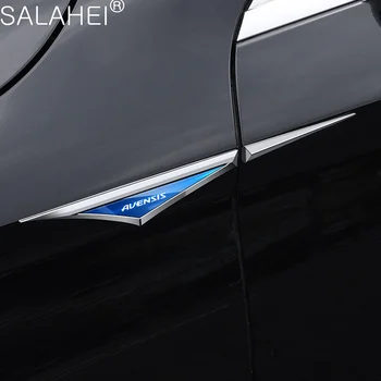 2pc/סט המכונית הפגוש צד מתכת מדבקת חיצוני דקורטיבי מדבקות שינוי עבור טויוטה Avensis t25 t27 אוטומטי סמל אביזרים - התמונה 1  