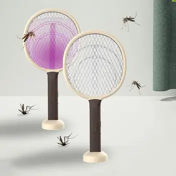 חדש יתוש הרוצח המנורה נטענת USB חשמלי מתקפל יתוש הרוצח מתכוונן חשמלי נגד יתושים מחבט חדרי שינה - התמונה 1  