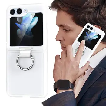 טלפון לכסות את התיק נגד סתיו 3-In-1 מתקפל לתיק מעטפת עבור Samsung Z Flip5 אביזרים לטלפון לצפייה בטלוויזיה וקריאה לחיות - התמונה 1  