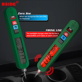 BSIDE מטען USB דיגיטלי גלאי מתח חשמלאי חכם בודק מתח עט מתח ללא מגע חיישן מתח מחוון S4 - התמונה 1  