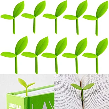 ירוק סימניות עבור תולעת ספרים לקרוא העלים סימניה קטנה דשא באד נבט סימניה דשא ניצנים סימניה - התמונה 1  