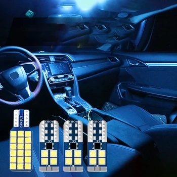 עבור הונדה סיוויק 10 2014 2015 2016 2017 2018 2019 פא FD 4pcs12v המכונית נורות LED ערכת הפנים קורא מנורות אור תא המטען אביזרים - התמונה 1  