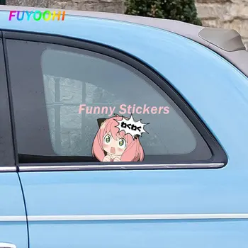 FUYOOHI מצחיק מדבקה על אניה Wakuwaku מרגלים X המשפחה Peeker מדבקות רכב אנימה קרם הגנה מדבקות ויניל דלת המכונית מגן - התמונה 1  