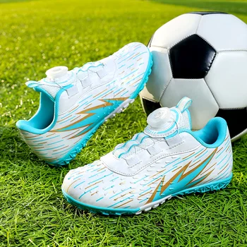 ילדים כדורגל ספורטיבי נעליים מהר לשרוך הילד הכדורגל בבית הספר למאמנים באיכות טובה ילד ילדה כדורגל נעלי D01 - התמונה 1  