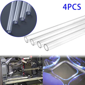 4pcs 500mm PETG צינורות קשיחים קשה צינורות 10/14mm ברור כיפוף קשה צינורות צינור קירור מים צינור הצינור עבור PC CPU - התמונה 1  
