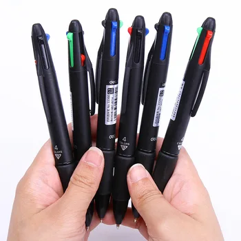 25Pcs 4 ב-1 עם עט עט כדורי צבעוני נשלף עטים כדוריים תכליתי העט סמן הכתיבה כתיבה - התמונה 1  