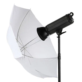 33 אינץ ' אור רך לבן מטריה אביזרים למצלמה צילום סטודיו פלאש מפזר שקוף - התמונה 1  