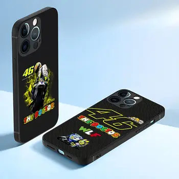 V-Moto Gp ולנטינו R-רוסי 46 מקרה טלפון 15 Pro מקס עבור iphone 14 13 12 11 מיני Xr-X Xs Pro מקס 8 פלוס מכסה אחורי - התמונה 1  