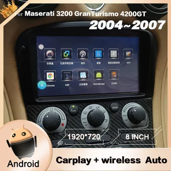 אנדרואיד מסך עבור מזראטי 3200 GranTurismo 4200GT רדיו במכונית מולטימדיה סטריאו Carplay Bluetooth DSP ניווט GPS יחידת הראש - התמונה 1  
