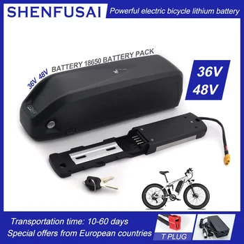 36V 48V 18650 אופניים חשמליים סוללה Hailong סוללה קופסה עם USB 1000W אופנוע שינוי ערכת מתומן - התמונה 1  
