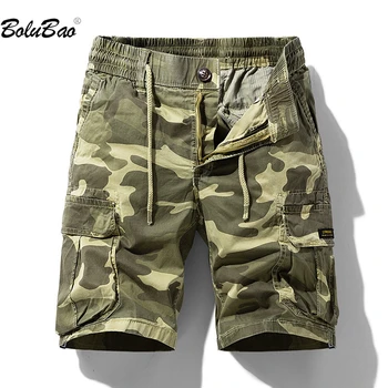 BOLUBAO 2023 מזדמנים מכנסיים קצרים של הגברים לאביב קיץ מוצרים לנשימה מכנסי הסוואה באיכות גבוהה, עיצוב חם למכור מכנסיים לגברים - התמונה 1  