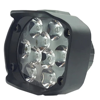 אוניברסלי סיבוב אופנוע LED מנורה 6W 9Led מרחק אור שיפוץ האופנוע בלילה עבודה האור קפה רייסר - התמונה 2  