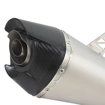 סיבי פחמן על קוואסאקי נינג ' ה ZX25R ZX-25R 2022 2023 אופנוע פליטה להחליף את המקורי לברוח עם אמצע הקישור צינור פליטה - התמונה 2  