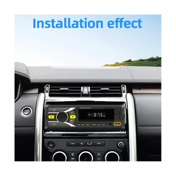 אוטומטי רדיו סטריאו לרכב Bluetooth יחיד דין נגן MP3 עם בקרת יישום נכון רדיו FM AUX קלט 2USB רדיו - התמונה 2  
