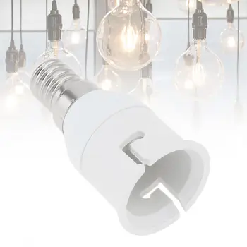 E14 כדי B22 מנורה מחזיק מתאם ממיר קטן הבורג כדי B22 הנורה שקע מתאם עבור המשרד הביתי תאורה - התמונה 2  