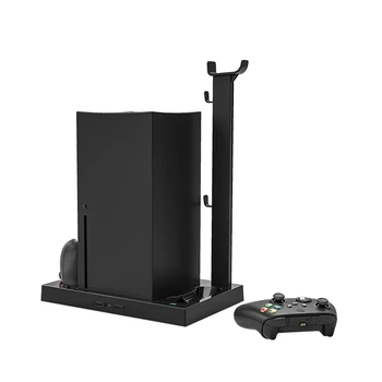 על XboxSeriesX לעמוד אנכי מאוורר קירור בקר כפול מטען עבור XSX אוזניות הקבלה לעמוד הסוללה הכפולה לטפל קשר - התמונה 2  
