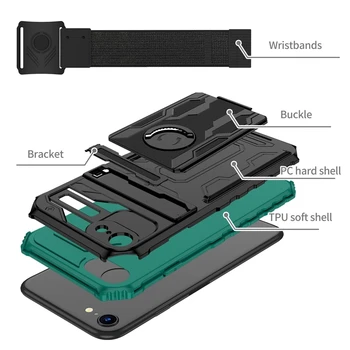 היד טלפון נייד מחזיק 360° Rotatable צמיד זרוע להקת מקרה עבור iPhone 14 13 12 11 Pro מקס פלוס Xs XR-X עבור אימון פועלת - התמונה 2  