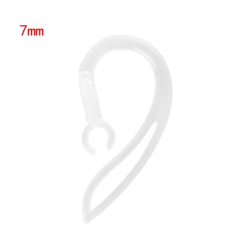 7mm-Bluetooth תואם אוזניות שקוף האוזן סיליקון רך הוק קליפ - התמונה 2  
