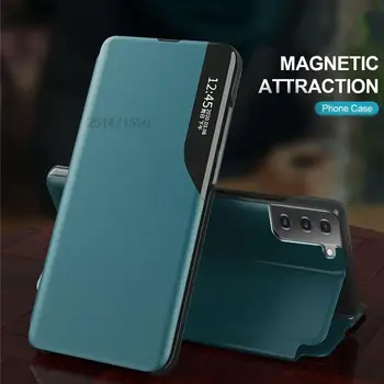 חכם חלון תצוגה להעיף עור הטלפון לxiaomi X3 NFC 10T לייט 10 Pro עבור Redmi 9A 9C הערה 8 Pro 8T רגלית מחזיק תיק - התמונה 2  