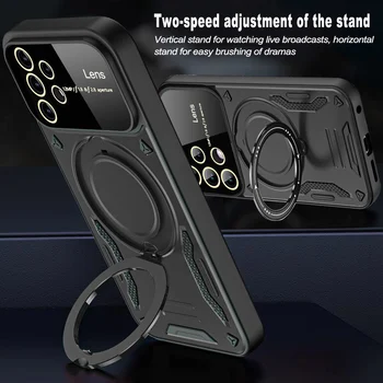 KEYSION Shockproof Armor Case for Samsung A53 A33 5G A13 A23 טבעת לעמוד המצלמה מגן טלפון כיסוי לגלקסי A52S 5G A32 A22S - התמונה 2  
